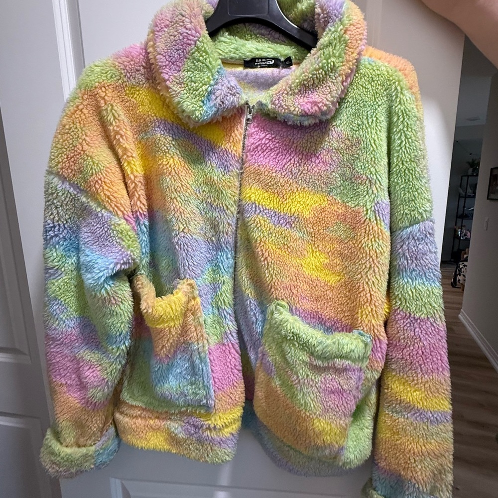 Jaded London Pastel Sherpa Jacket